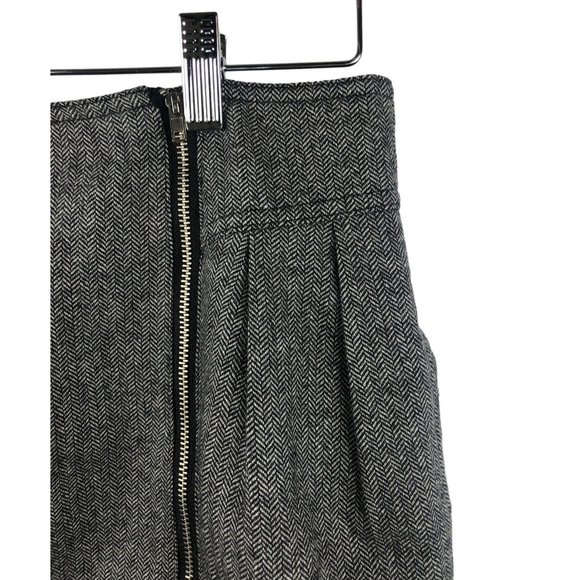SILENCE + NOISE Tweed Double Zip Mini Skirt Womens 6 - Picture 7 of 7